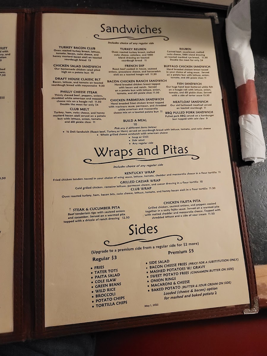 Cleveland Draft House - Garner Menu - Image 2