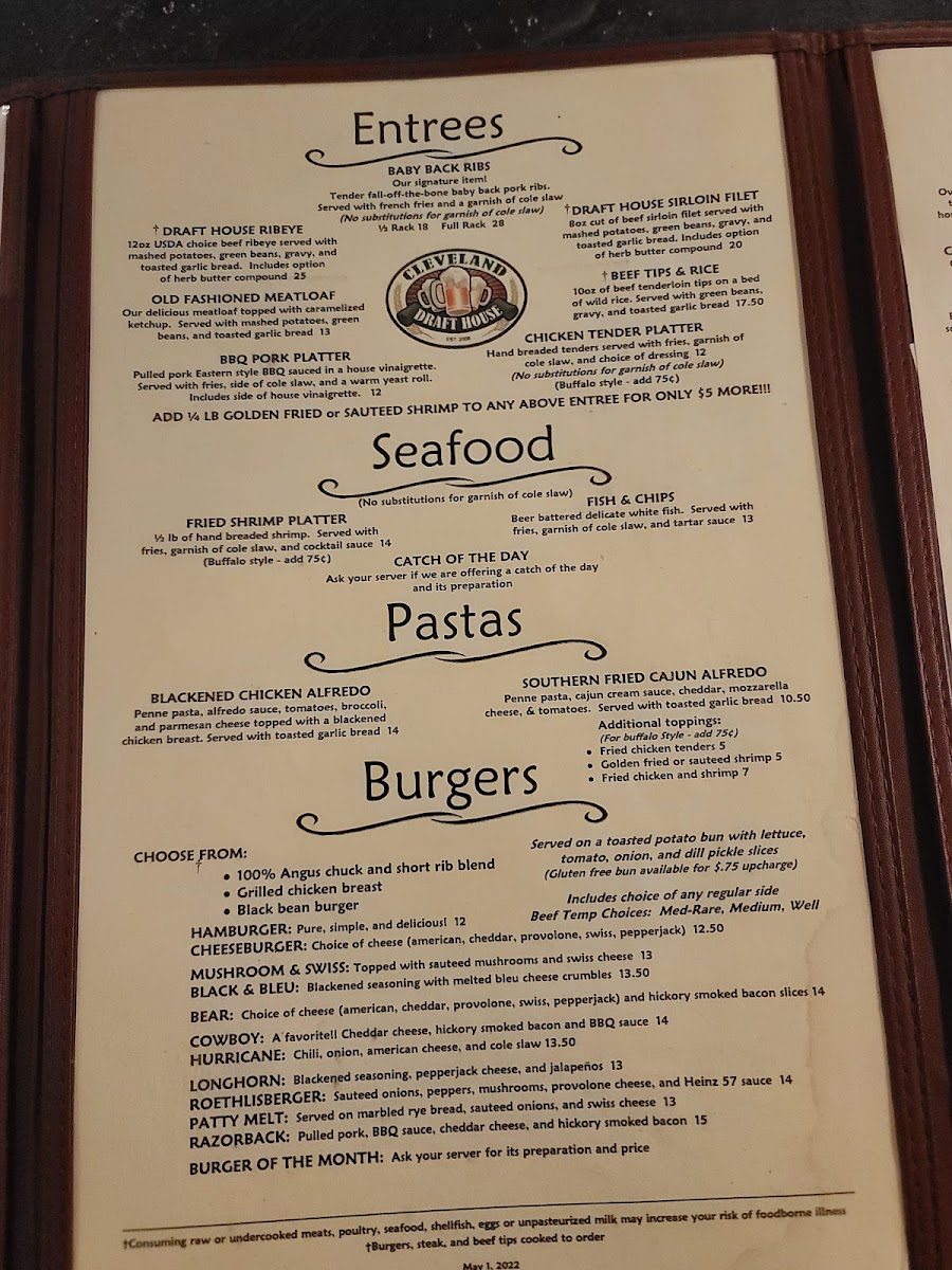 Cleveland Draft House - Garner Menu - Image 5